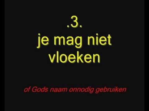 de tien geboden van God --makkelijk geschreven--
