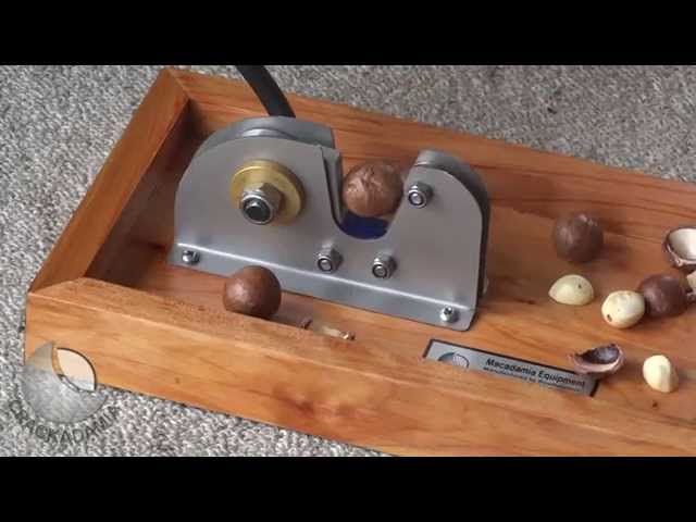 CRACKADAMIA Macadamia nut Cracker in action - 'Deluxe Base Cracker' SDDEFAULT Thumbnail