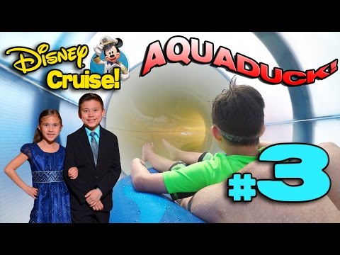 GETTIN' WET on the AQUADUCK WATER COASTER! 4K Disney Cruise Adventure PART 3 Video