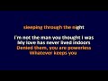 Neko Case - Vengeance Is Sleeping - Karaoke Instrumental Lyrics