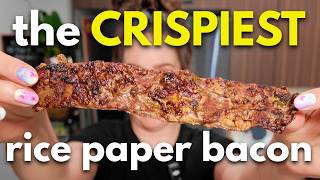 CRISPY Vegan Rice Paper Bacon Recipe 🥓 (Easy & Delicious!)