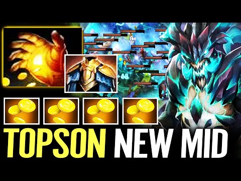 🔥 TOPSON NEW HERO MID vs ANA — OD Midas 1st Item Fast Farm Aghanim + Refresher Dota 2 Pro