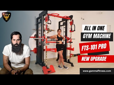 All in One Gym Machine - Gamma Fitness Functional Trainer With Smith Machine FTS-101 Pro New Upgrade