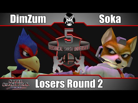 TSU5 - DimZum (Falco) Vs. Soka (Fox) - Losers Round 2 - Super Smash Bros. Melee