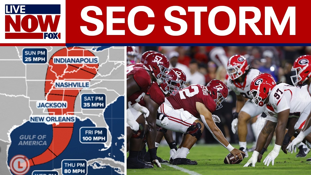 Hurricane threat looms over Georgia-Alabama showdown