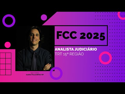 Prova de Contabilidade Geral Comentada | FCC – Analista Judiciário – TRT 15ª Região – 2025