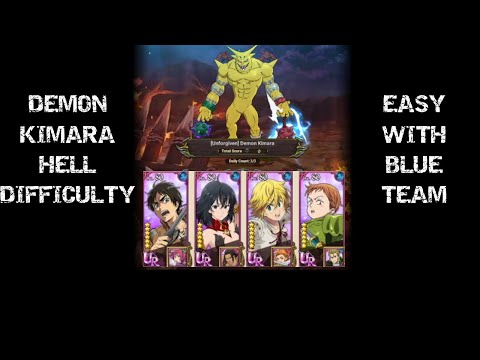 New Boss Demon Kimara Hell Difficulty | F2P Friendly Team | Seven Deadly Sins: Grand Cross Global