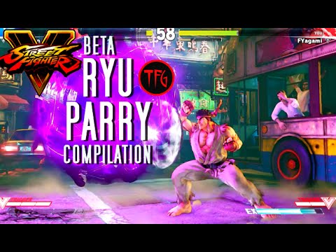 SFV Beta #1 - Ryu PARRY Compilation (60fps/1080p)
