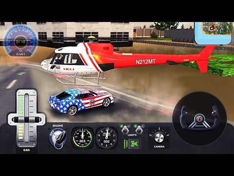Helicopter Flight Pilot Simulator - Cars Driver Simulator - Best Android Gameplay