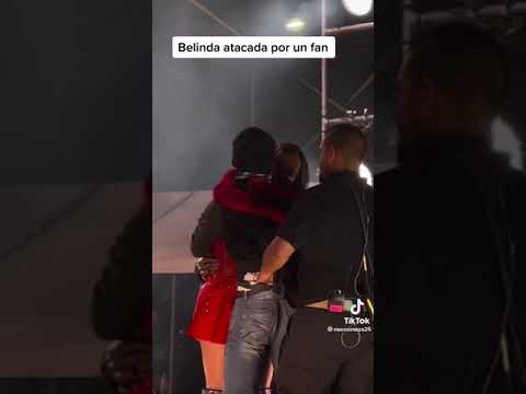 Belinda atacada por un fan el la feria del las fresas