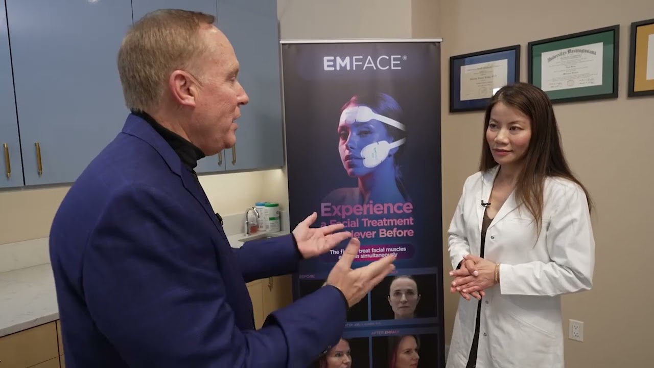 Dr. Kong talking about EmFace