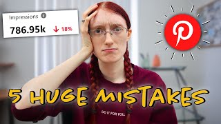 Top 5 MOST COMMON Pinterest Mistakes Beginners Make