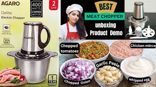 agaro electric chopper | agaro delite vegetable &amp; meat chopper | best electric chopper in india