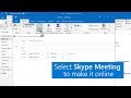 Schedule an online meeting in Outlook