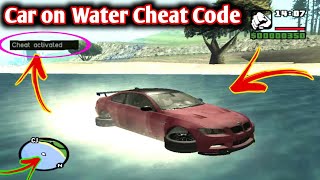 Gta San Andreas Car on Water Cheat Code|| Car on Water mod||San Andreas cheat code ||ShakirGaming