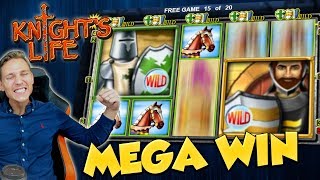 BIG WIN!!! Knights Life Big win - Casino Games - free spins (Online Casino) Video Video