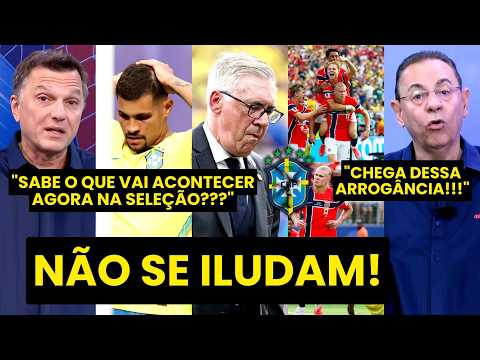 “ESSE É O ANCELOTTI, gente! SABE O QUE VAI ACONTECER AGORA na SELEÇÃO??” QUEDA pra NORUEGA! | DEBATE
