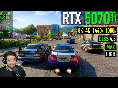 RTX 5070 Ti - Forza Horizon 5 - Optimization So Good, Even 8K is Playable!
