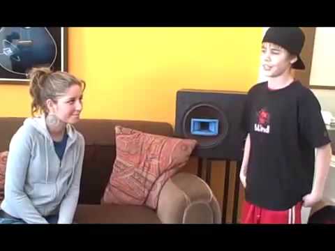 Justin Singing & Flirting with Esmee Denters