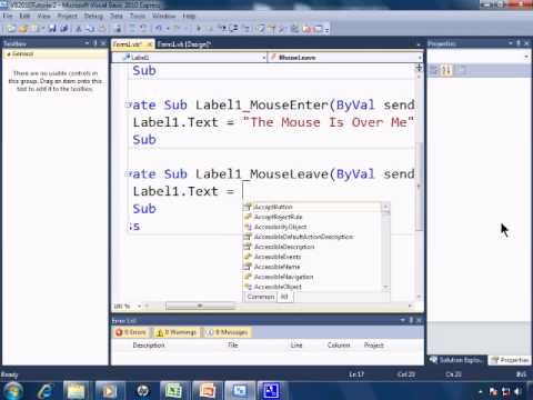 Visual Basic 2010 Express Tutorial 2