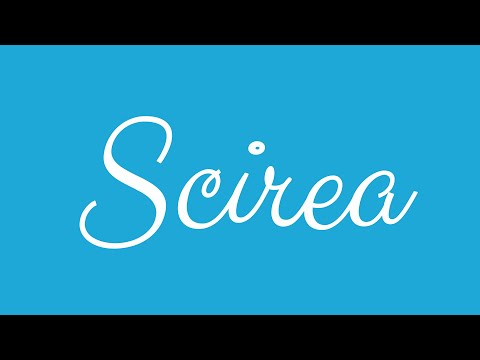 Learn how to Sign the Name Scirea Stylishly in Cursive Writing