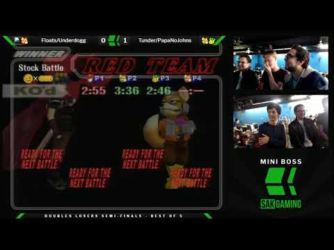 Mini Boss 4 Losers Semi-Finals - Floats/Underdogg (Blue) vs Tunder/PapaNoJohns (Green)