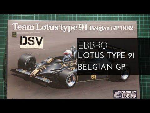 Ebbro 1/20 Lotus Type 91 Belgian GP 1982 (20019) Review