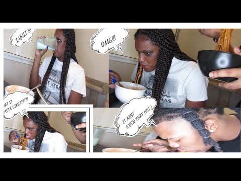 SPICY NOODLE CHALLENEGE WITH MY SISTER FAIL!!!