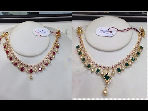Gold ruby necklace designs