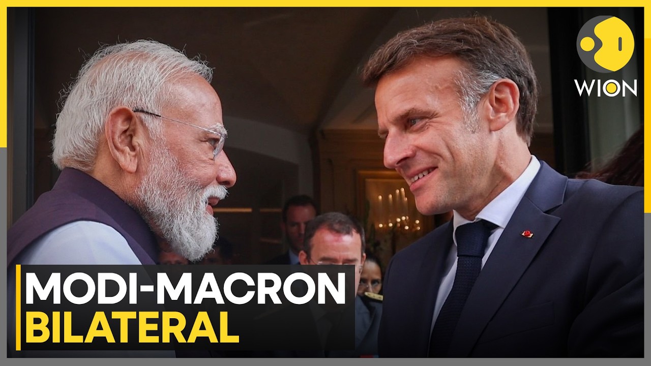 PM Modi In France: PM Modi Holds Delegation-Level Talks With French President Emmanuel Macron | WION
