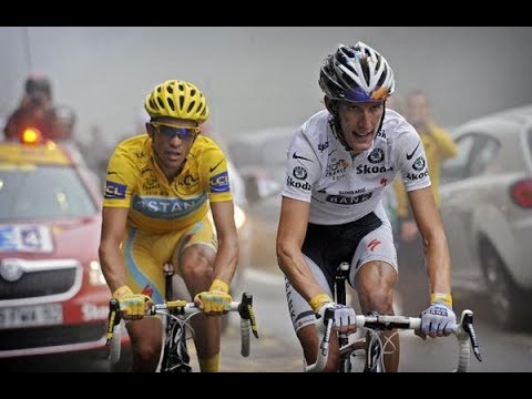 Tour de France 2010 - stage 17 - Andy Schleck vs Alberto Contador on Col du Tourmalet