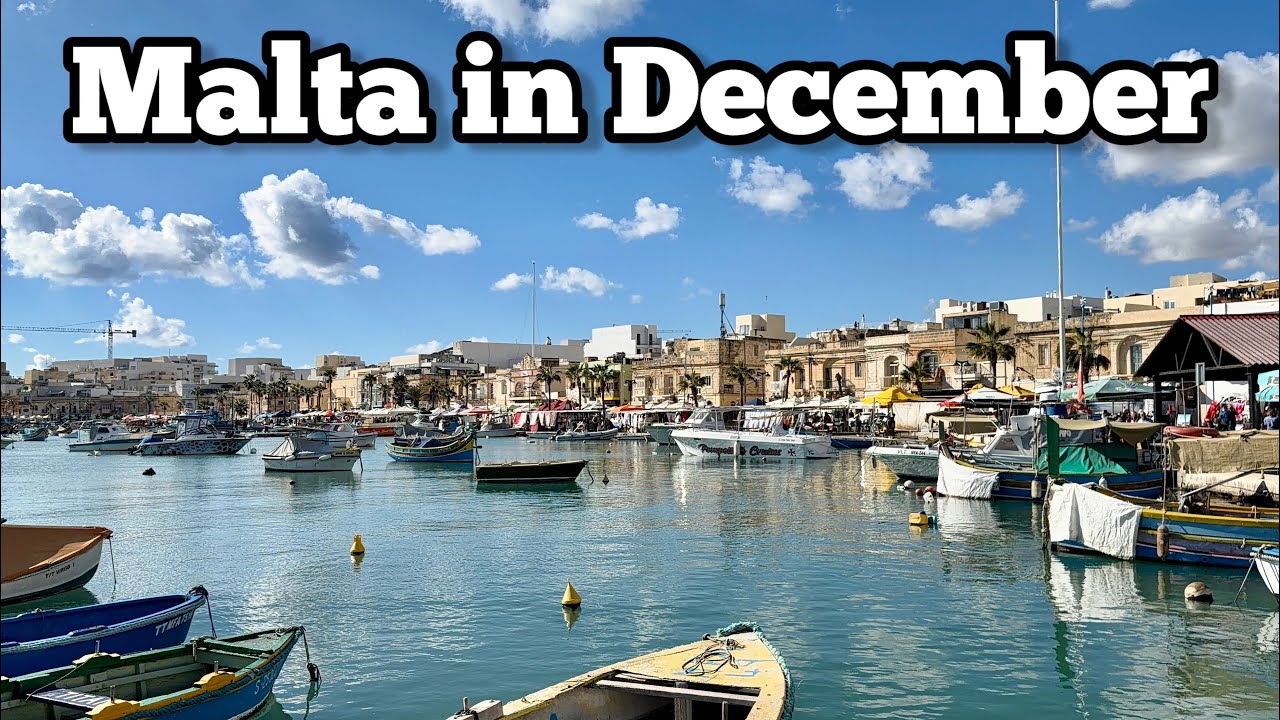 Malta in December - live walk in Marsaxlokk 01.12.2025
