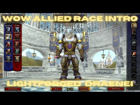 WOW Allied Race Intro - Lightforged Draenei