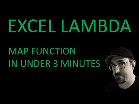 Excel LAMBDA: MAP function in under 3 minutes