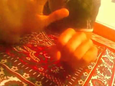 Rubber band and coin trick