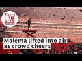 Julius Malema lifted into air in front of thousands during 10th anniversary rally