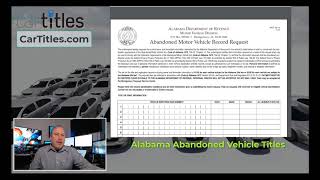 Alabama Abandoned Vehicle Title Instructions