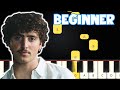 Beautiful Things - Benson Boone | Beginner Piano Tutorial | Easy Piano