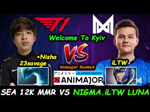 Welcome To Server EU !!! 23savage Morphling vs Nigma.iLTW Luna #AniMajor Ranked Dota 2 pro Gameplay