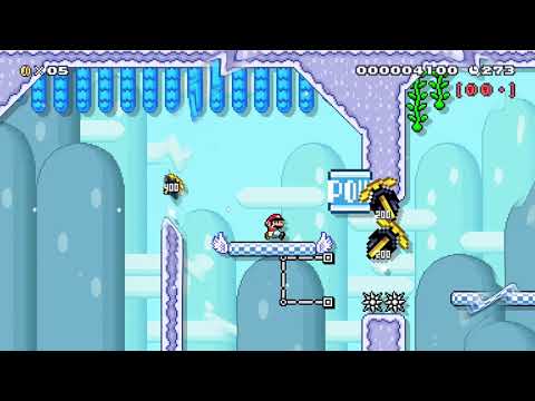 Blue platforming bonanza by gringoDK - Super Mario Maker 2 - No Commentary 1cb 022020