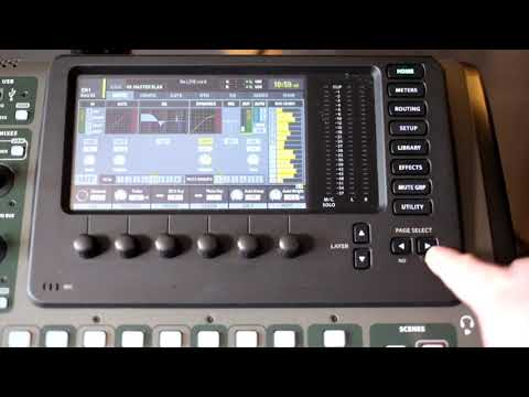 X32 Menu - The Home menu