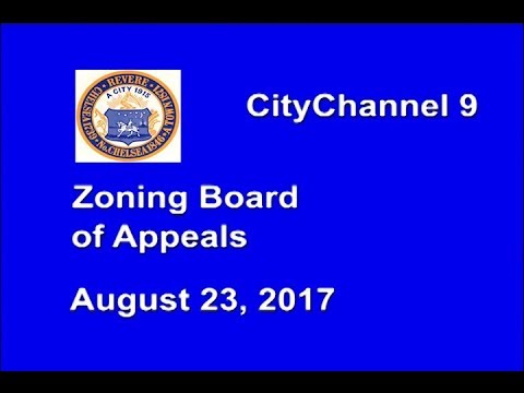 (08/23/17) Zoning Board of Appeals Meeting