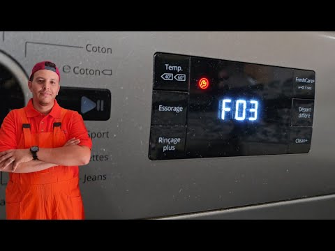 code erreur F03 for whirlpool / washing machine code panne F03 machine à laver whirlpool#whirlpool