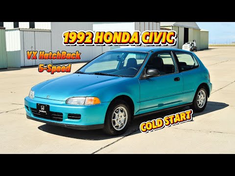 Thumbnail for 1992 Honda Civic VX Hatchback | Cold Start by Hatchback, Honda Civic