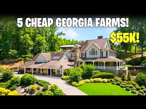 5 DIRT-CHEAP GEORGIA FARMHOUSES For Sale Right Now. (55k)