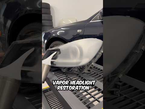 How to restore headlights with vapor