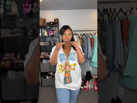 How To CUT and Style Graphic Tee.  #grapghictee #ootd #grwm