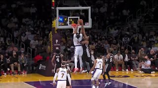 Anthony Davis Self Alley Oop! Lakers vs Spurs |  2021. 11. 14