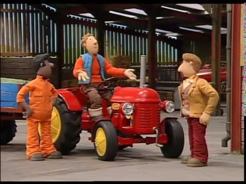 Kleiner Roter Traktor - Oben auf dem Dach