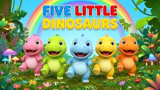 Download lagu Five Little Dinosaurs | Dinosaur Counting Song for Toddlers mp3
